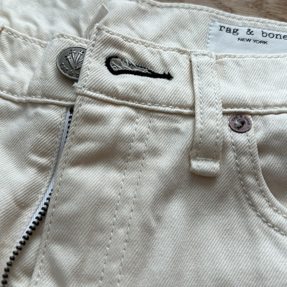 Rag and bone ecru wren slim jeans size 26 (2-4) new - Picture 5 of 6